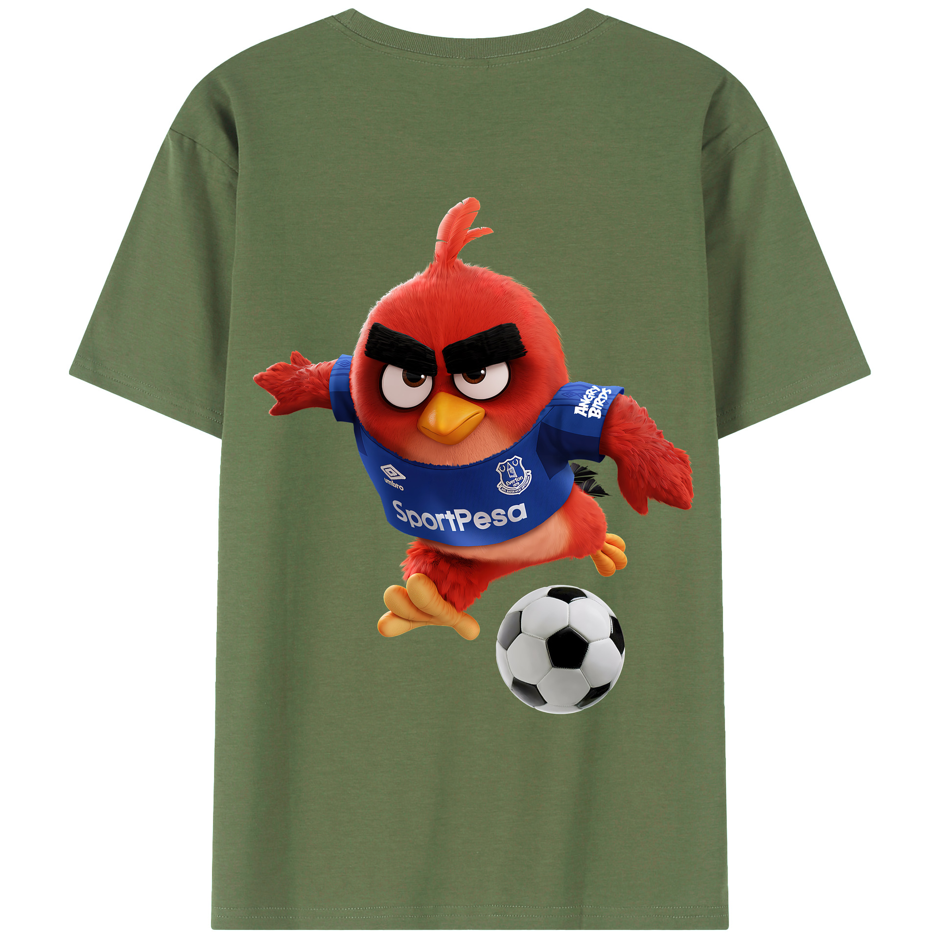 （画像用） Angry Birds アングリーバード 綿100％ メンズ半袖Tシャツ（バックプリント） 通気性